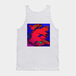 Red erosion Tank Top